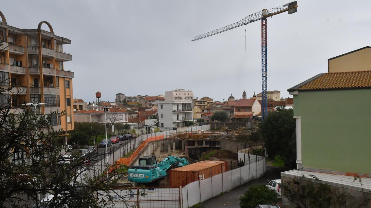 Uno scorcio del cantiere di via Lepanto