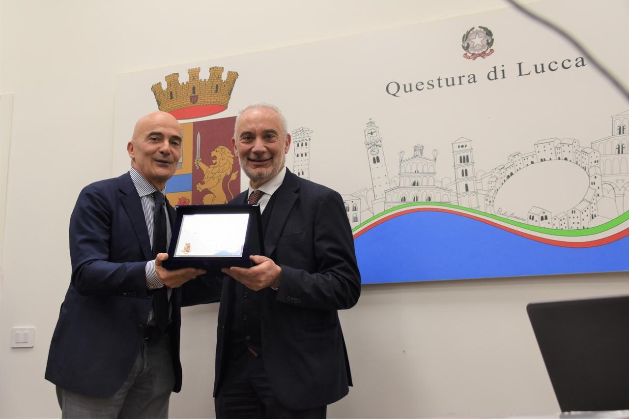 
	A sinistra il questore Edgardo Giobbi con il vicario Francesco Nannucci

