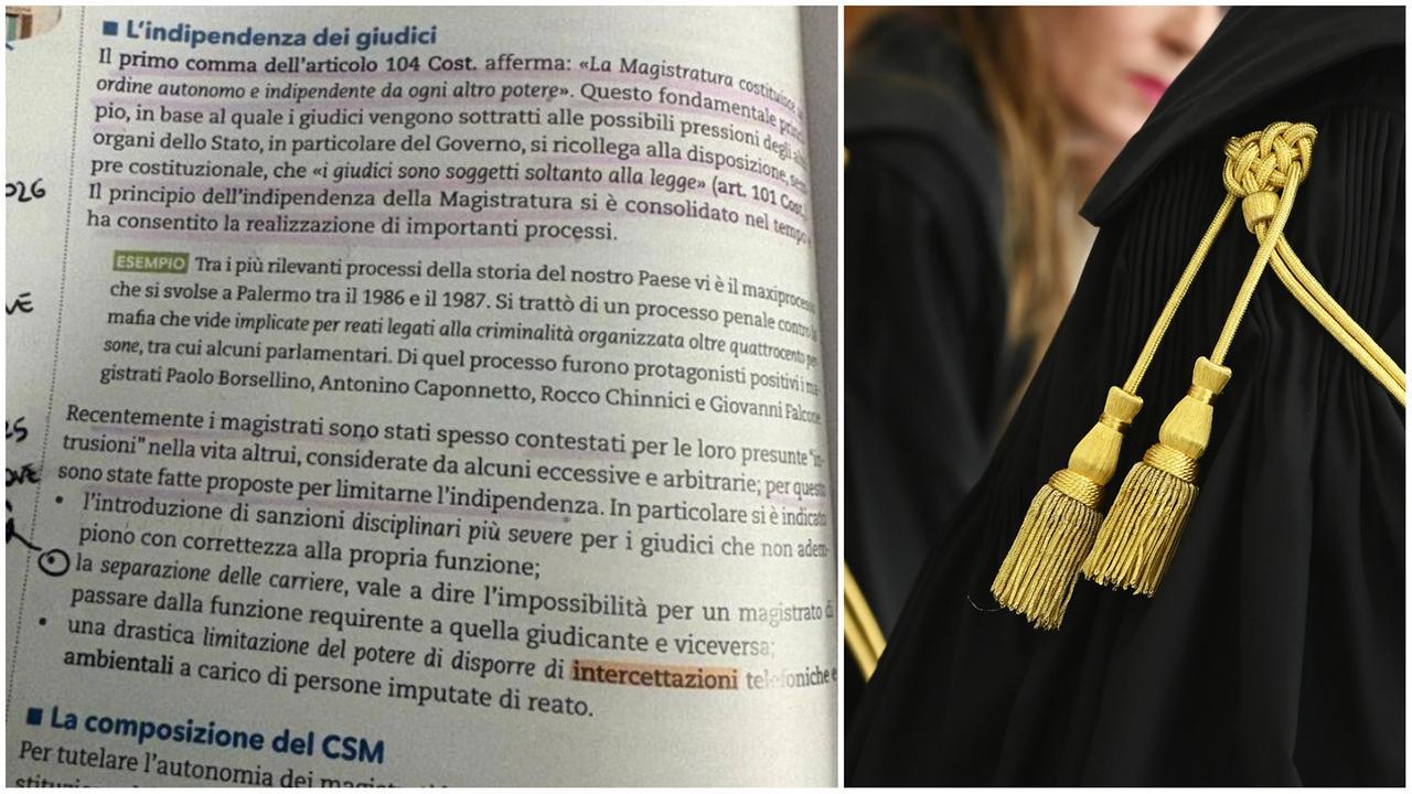 Il libro di testo incriminato