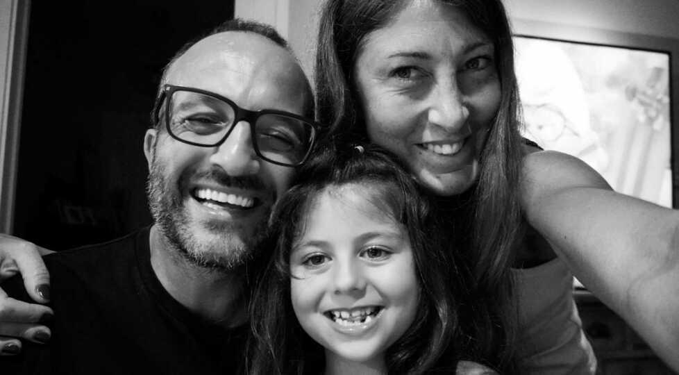 Manuel con moglie e figlia