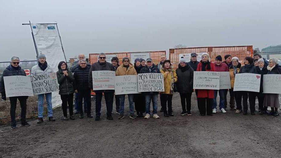 No biogas a Villanova, buona partecipazione al presidio