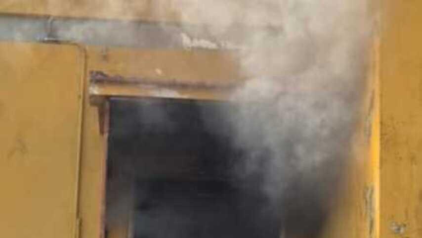 Il fumo dall'abitazione