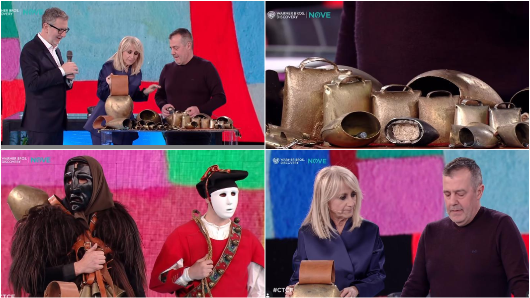 Sardegna protagonista a “Che tempo che fa”: i campanacci sardi incantano Littizzetto e Fazio – VIDEO