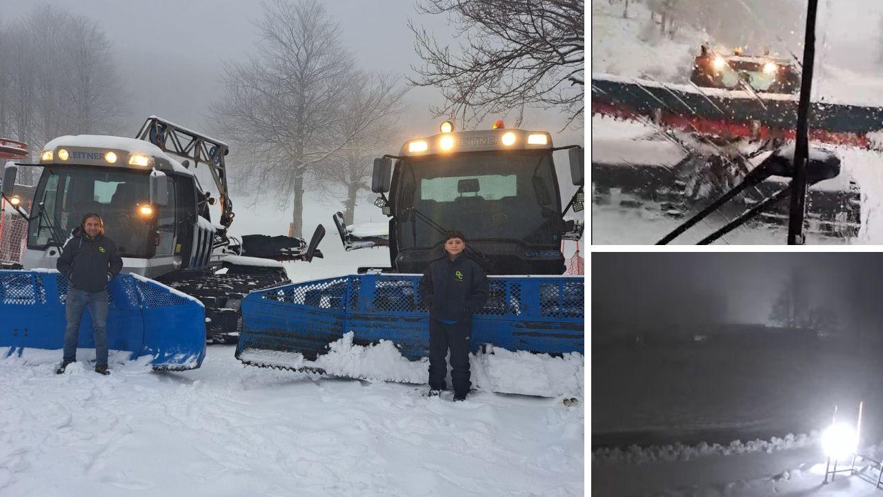 Nevica senza sosta: a Zum Zeri si apre tutto e si scia in notturna