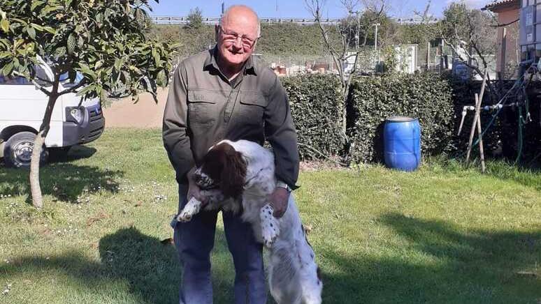 Marcello Fabiani con Kimba