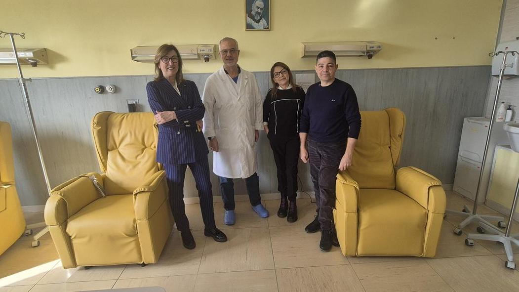 Donate all’ospedale sei nuove poltrone motorizzate per i pazienti talassemici