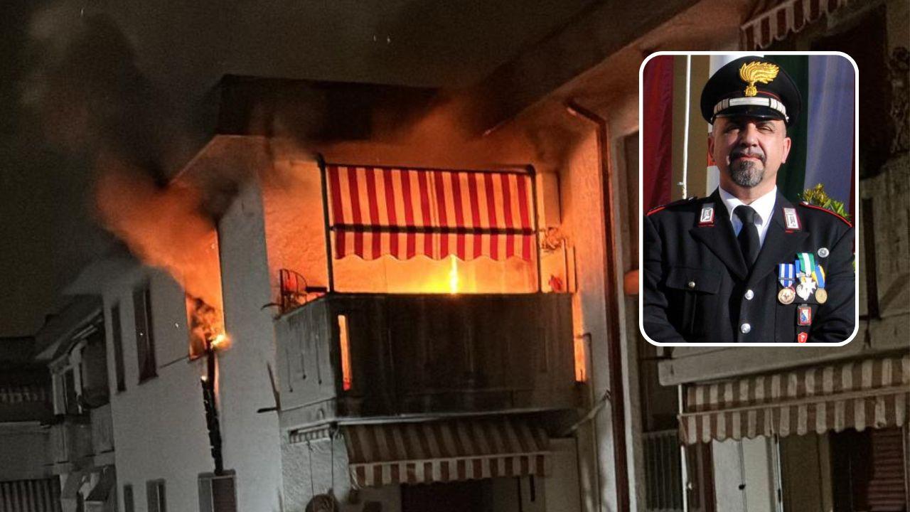 L'ex carabiniere morto e il rogo