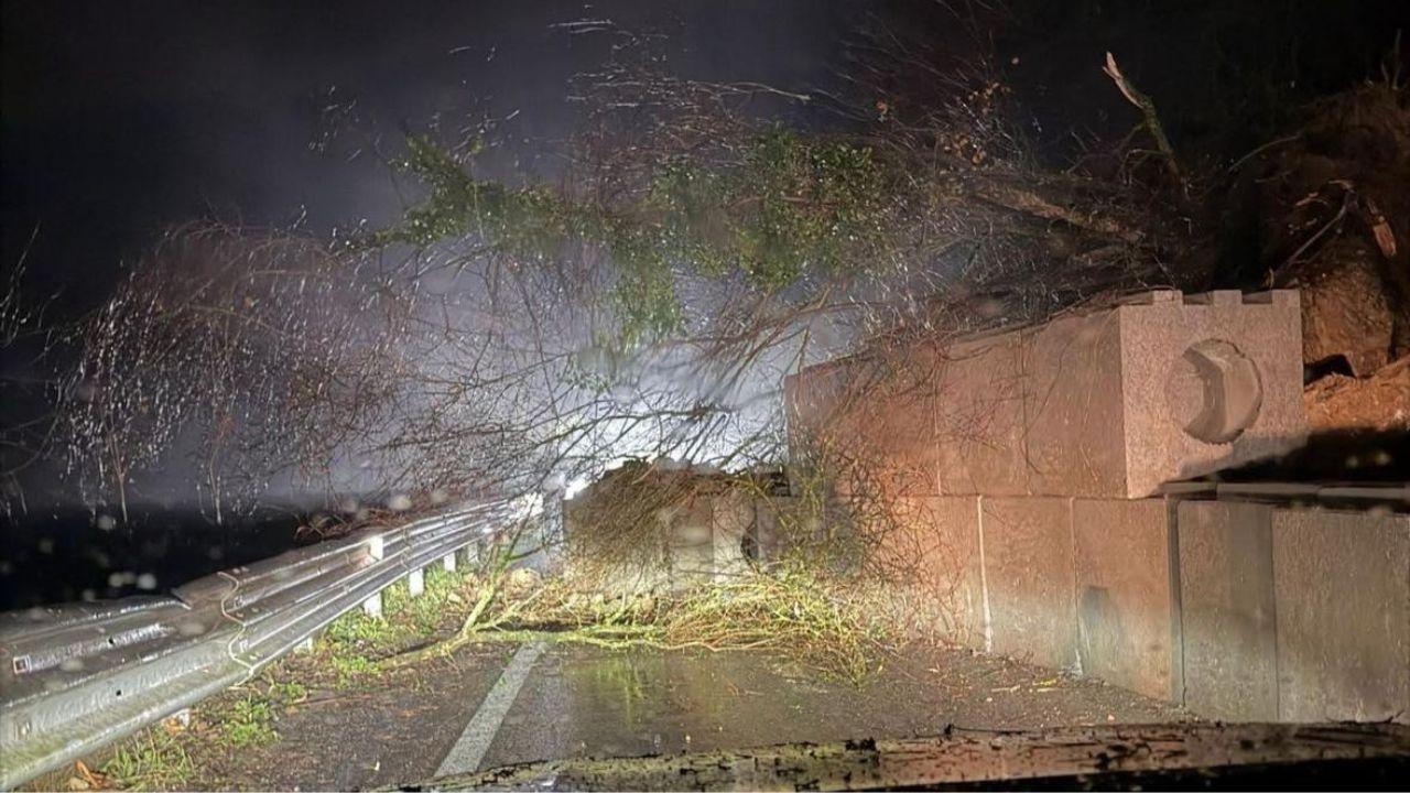 
	La frana (foto da Facebook)

