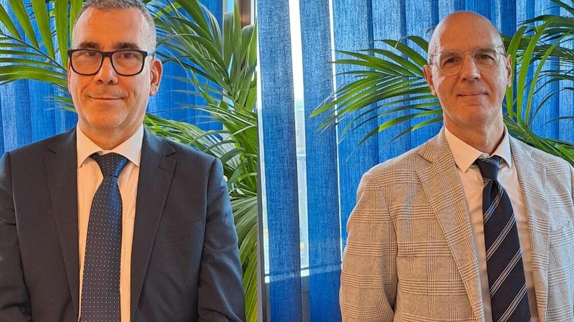 Antonio Guerrieri e a destra Giorgio Carboni