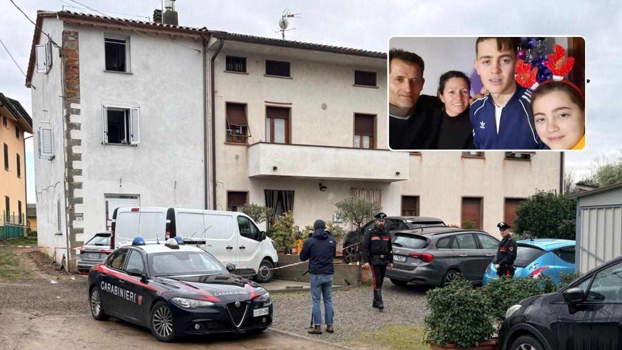 La casa in cui è avvenuta la tragedia e la famiglia uccisa dal monossido in una vecchia foto da Facebook