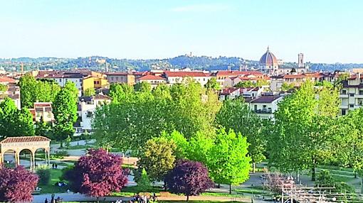 Una veduta del Giardino dell’Orticoltura, oasi verde dentro la città