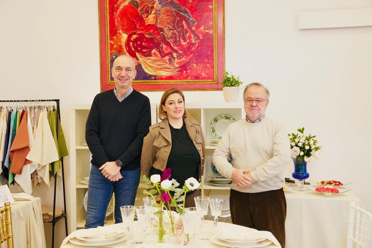 
	I tre soci del nuovo polo per l'organizzazione di eventi

