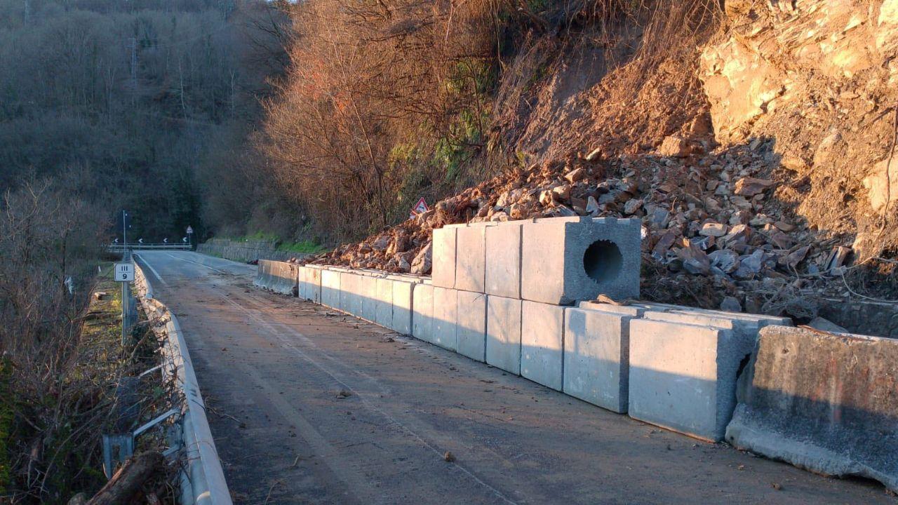 
	Un'immagine della strada nelle ultime ore (foto Comune di Fivizzano)

