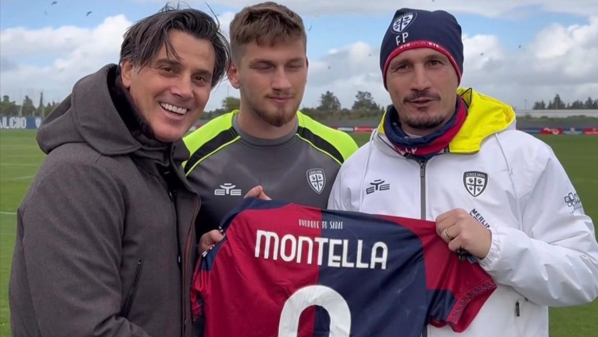 Vincenzo Montella a sorpresa ad Assemini: visita al Cagliari e incontro con Kiliçsoy