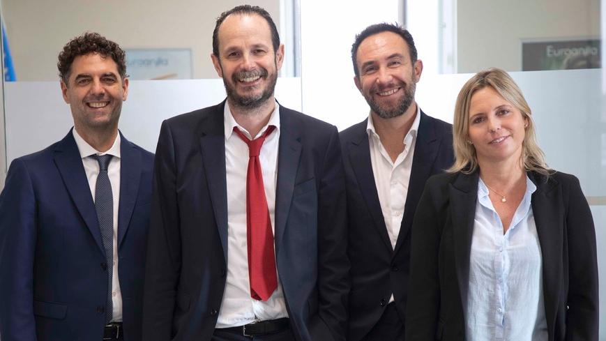 Da sinistra Luca Fini, Ansano Cecchini, Mario Monzo e Olivia Bernacchi