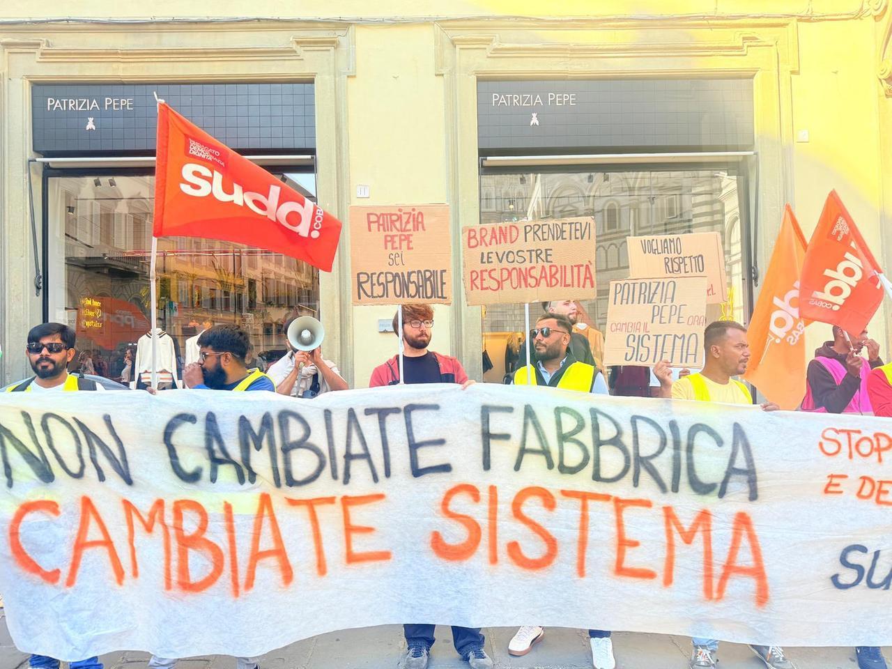 
	Una protesta del Sudd Cobas contro lo sfruttamento

