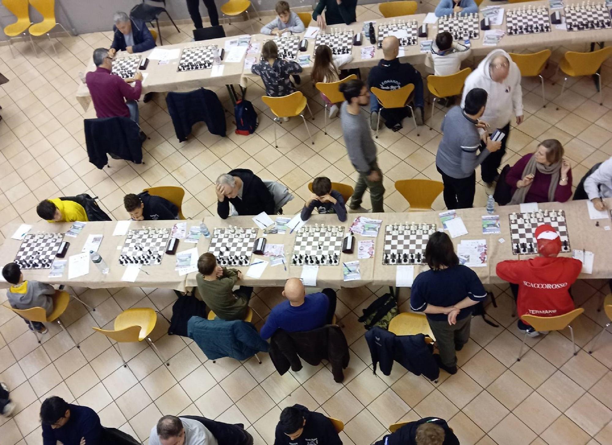 Una fase del torneo organizzato a fine dicembre a Carmignano