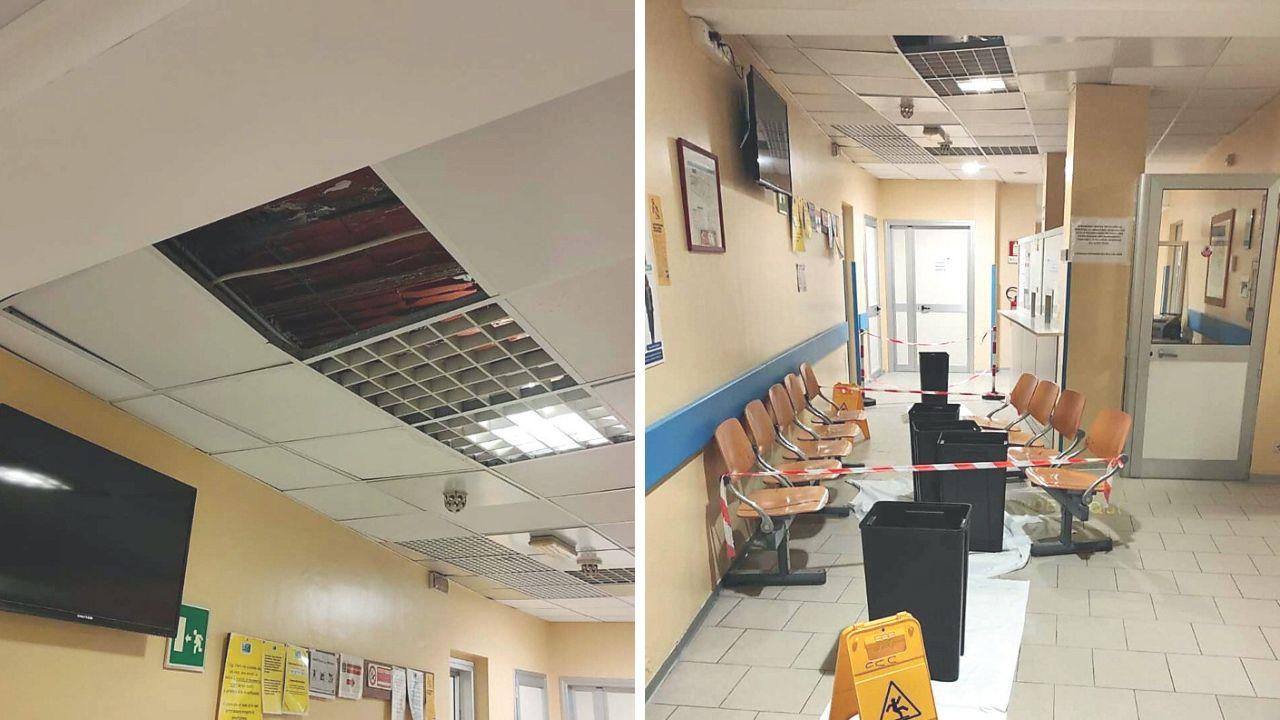 Il crollo nell'ospedale di Pescia