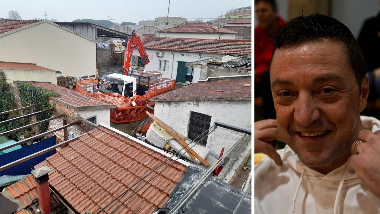 Il piazzale di Shangai a Livorno dove è avvenuto l'incidente sul lavoro e la vittima, Federico Ricci