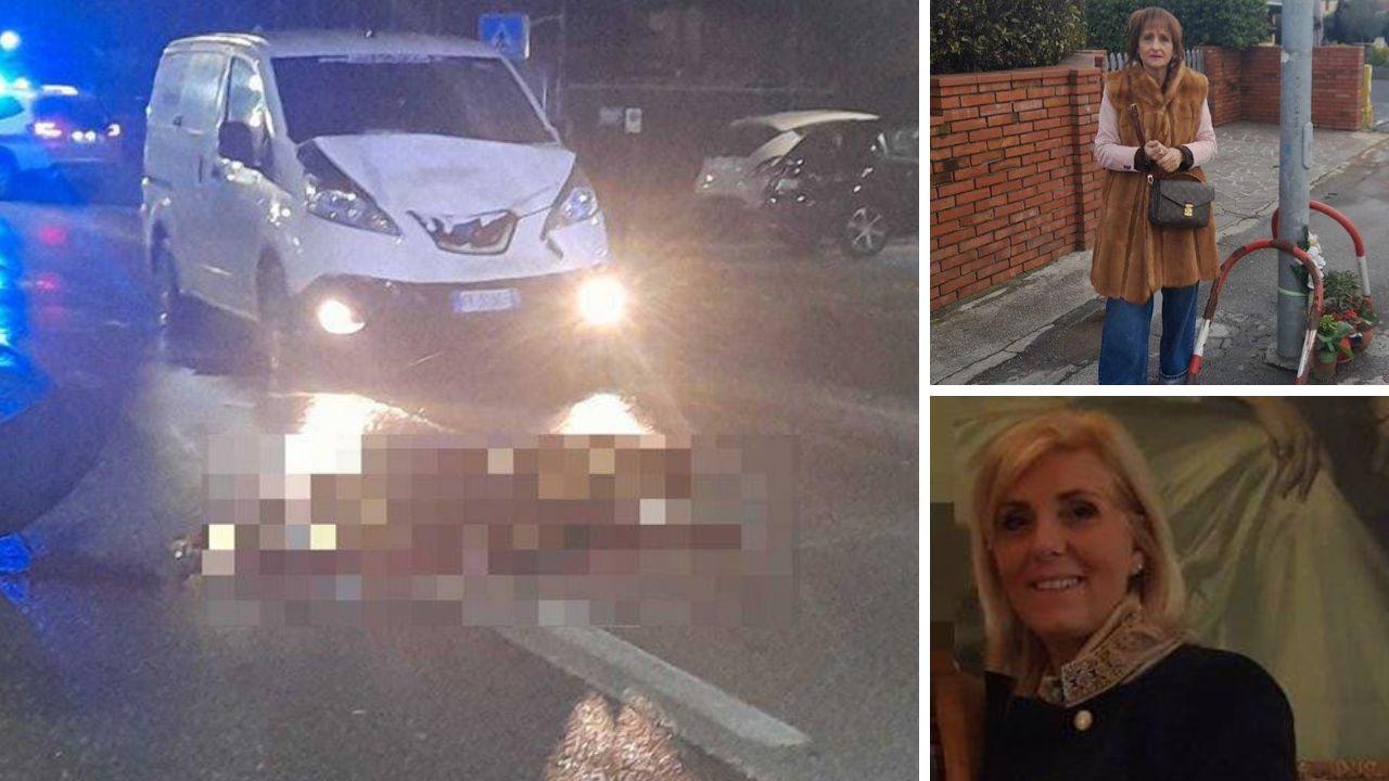 Il punto dell'impatto, Giuliana Mei e la vittima dell'incidente (in basso a destra)