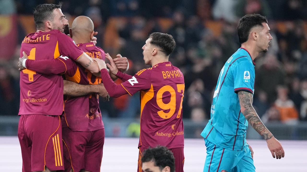 Il Cagliari non passa all’Olimpico, la Roma vince 2-0