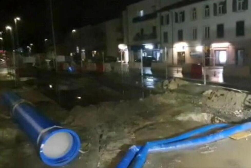 
	Il cantiere di Gaia dove si &egrave; verificato il guasto

