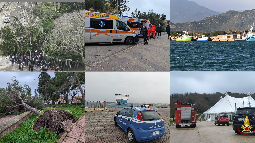 Raffiche a 150 chilometri orari, alberi crollati, due minorenni feriti, navi dirottate: la Sardegna in mezzo all’uragano - ecco che cosa sta succedendo