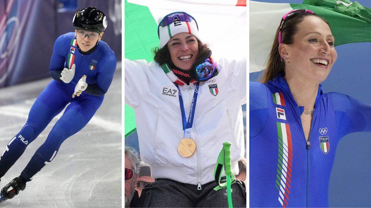 
	Da sinistra: Fontana, Brignone e Lollobrigida&nbsp;

