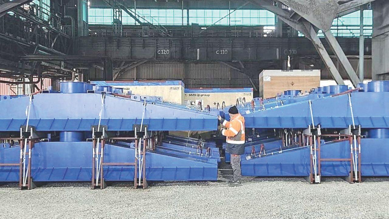 Il materiale acquistato da Jsw Steel per il revamping del treno rotaie