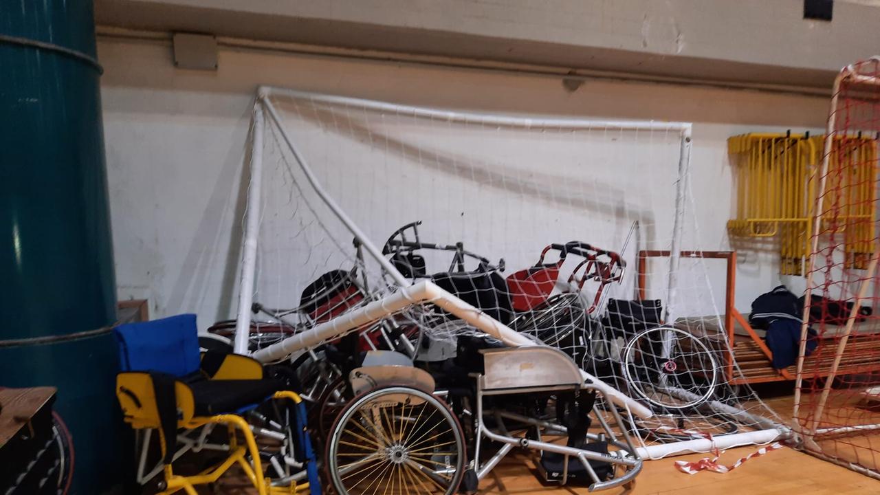 Le carrozzine ammassate