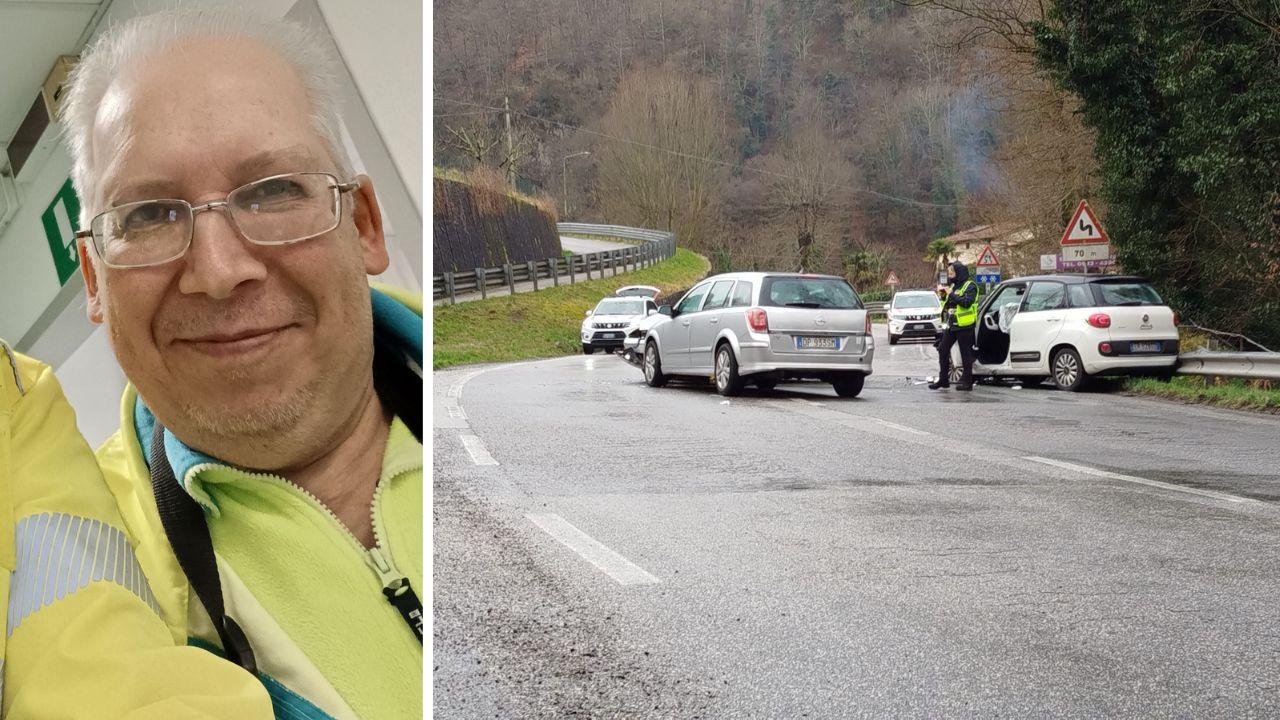 
	Marco Mazzon e in alto il luogo dell&rsquo;incidente (dalla Gazzetta del Serchio)

