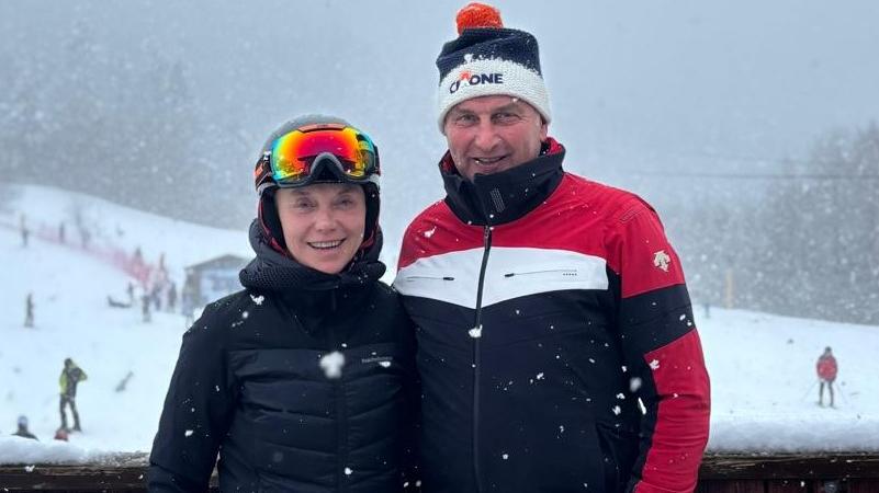 Belloni con Luciano Magnani, presidente del Consorzio Cimone