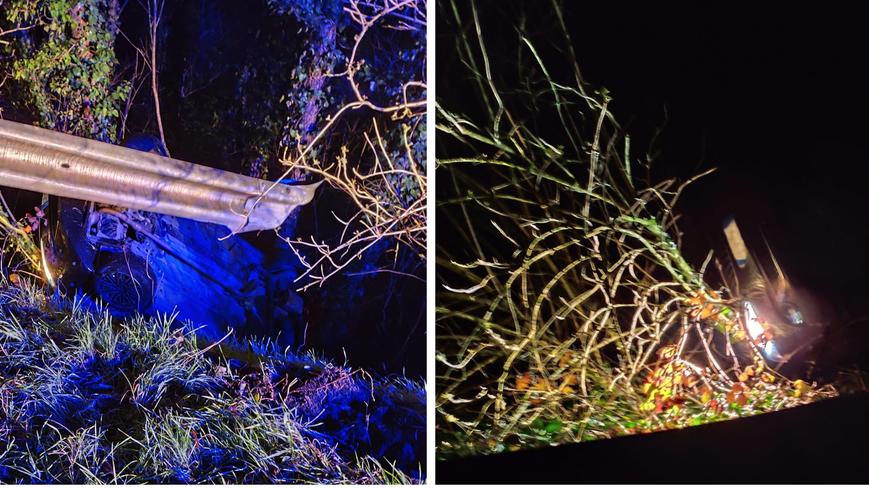 Donna precipita con l’auto: viene salvata da due giovani