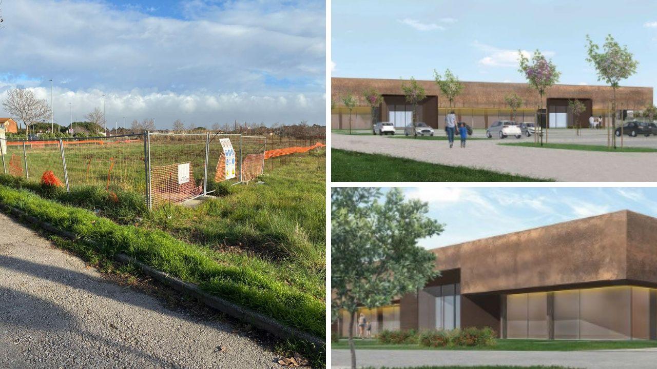 L'area e alcuni rendering del progetto