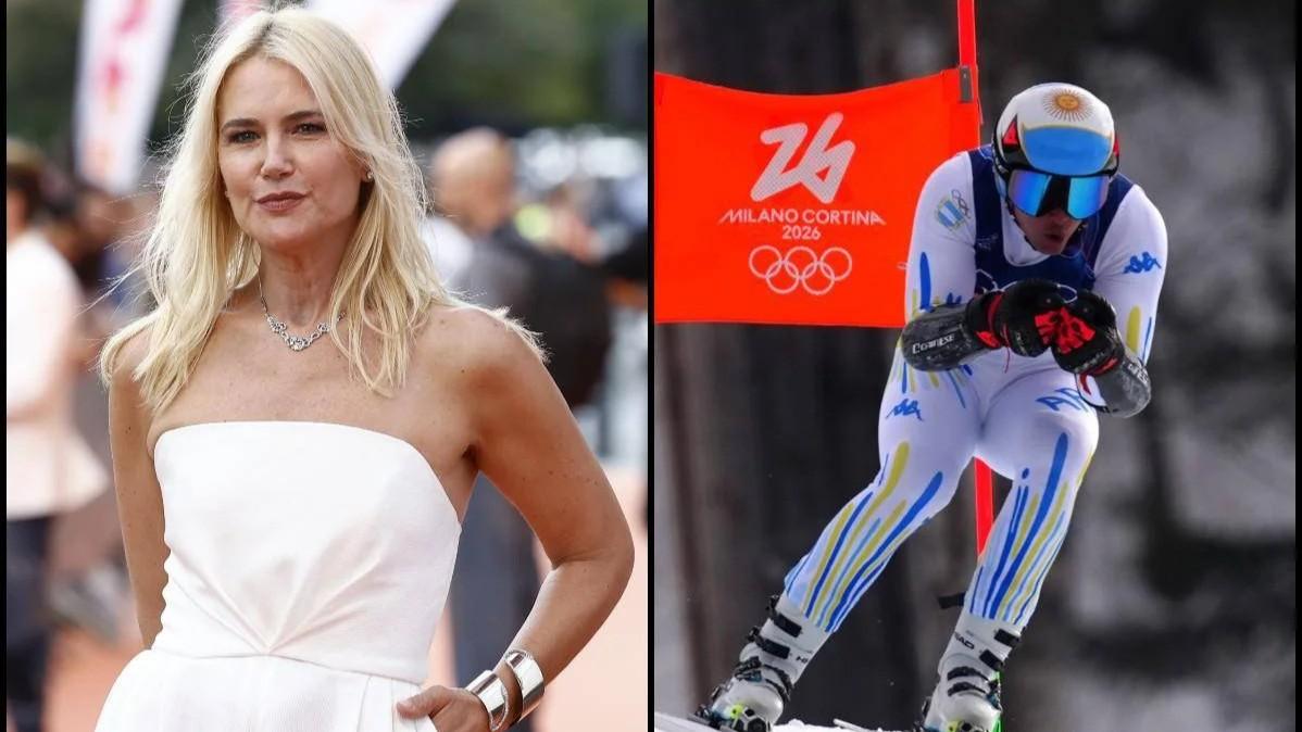 Milano-Cortina 2026, la super top model Valeria Mazza fa il tifo per il figlio Tiziano