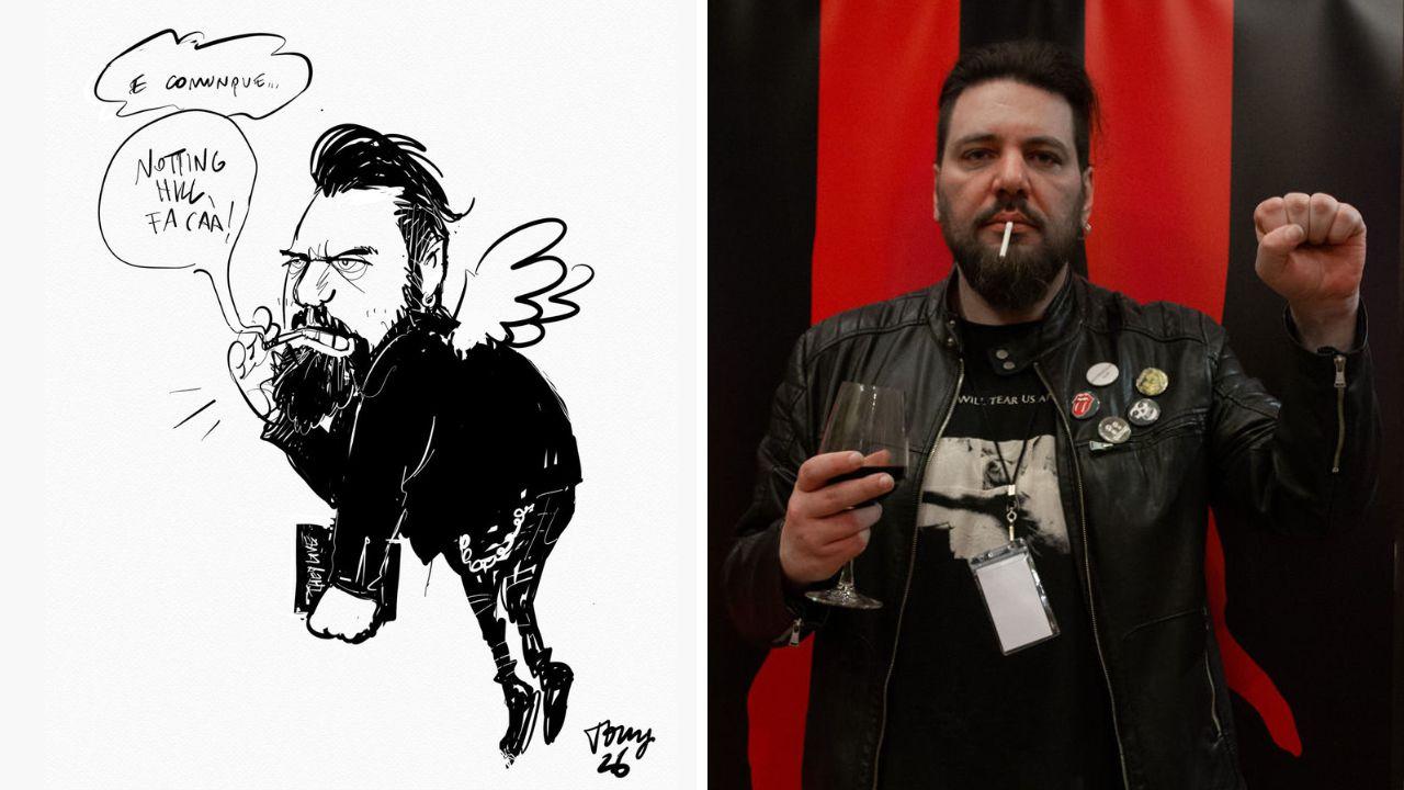 
	Da sx la&nbsp;vignetta di Tommaso Eppesteingher e Federico Frusciante

