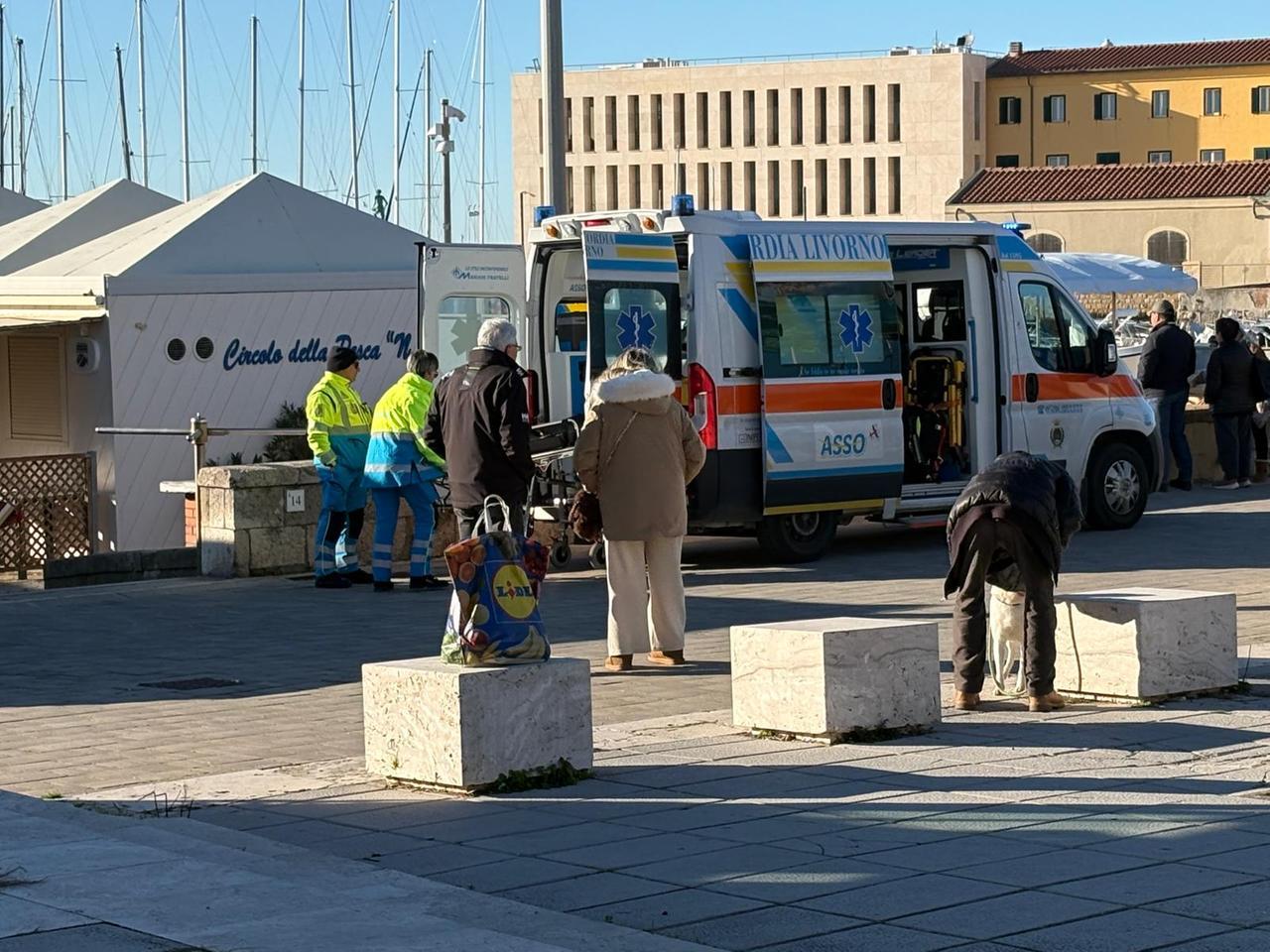 
	I soccorritori sul posto (foto Stick)

