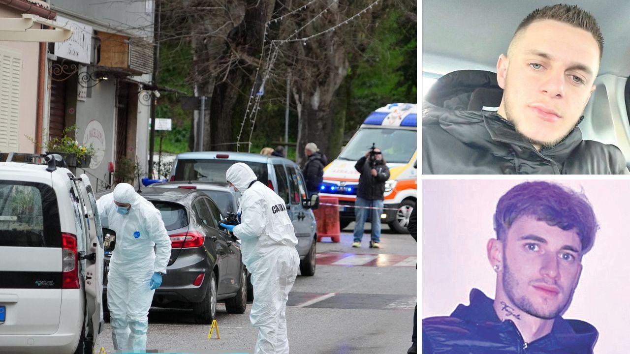 
	Il luogo del delitto&nbsp;(foto Stick), a dx la vittima Kevin Muharremi e sotto l&rsquo;indagato Renato Xyke

