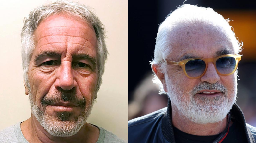 Da sinistra Jeffrey Epstein e Flavio Briatore