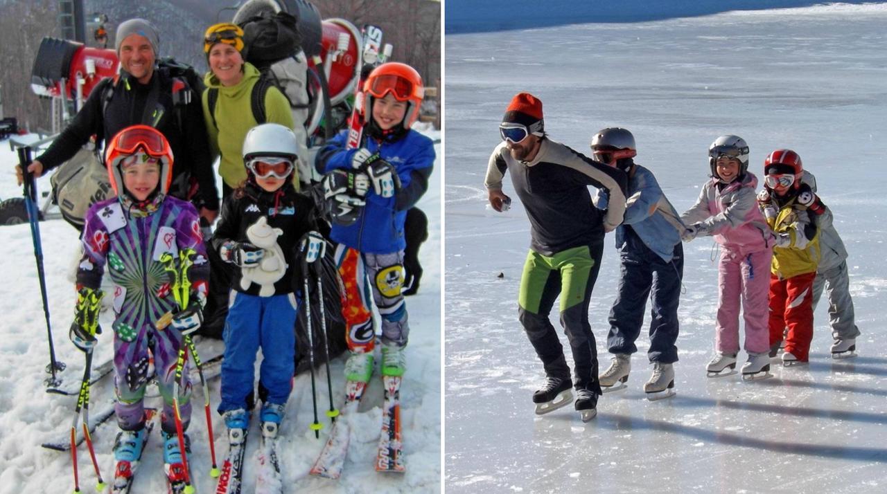 Papà Antonio Tabanelli: «Noi, una famiglia dell’Appennino: Flora, Miro e Irene sono nati sugli sci»