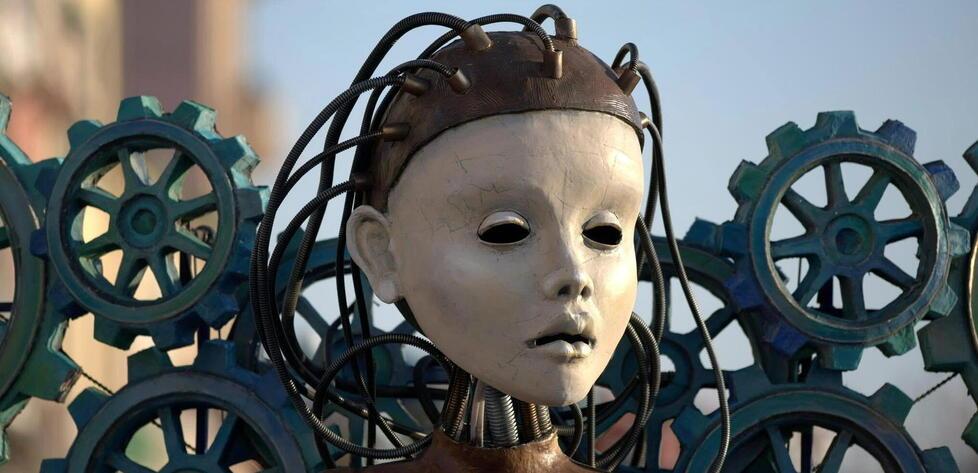 
	La maschera isolata &ldquo;Emozioni - Tutto ci&ograve; che ci resta&rdquo; di Lorenzo Paoli (foto Riccardo Ravelli)

