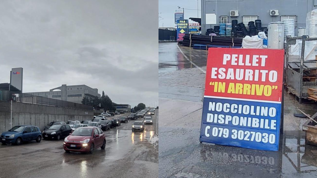 Sassari, dalle 7.30 in fila per acquistare il pellet ma si torna a casa a mani vuote: «Siamo disperati»