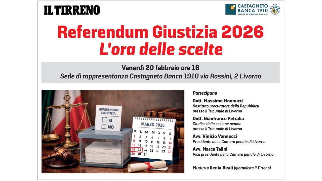 Referendum giustizia, il forum del Tirreno: la diretta