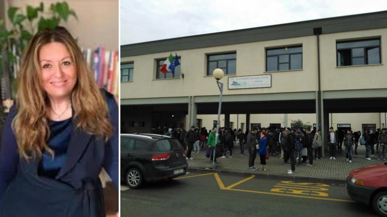 La preside Paganelli e l'istituto Volta