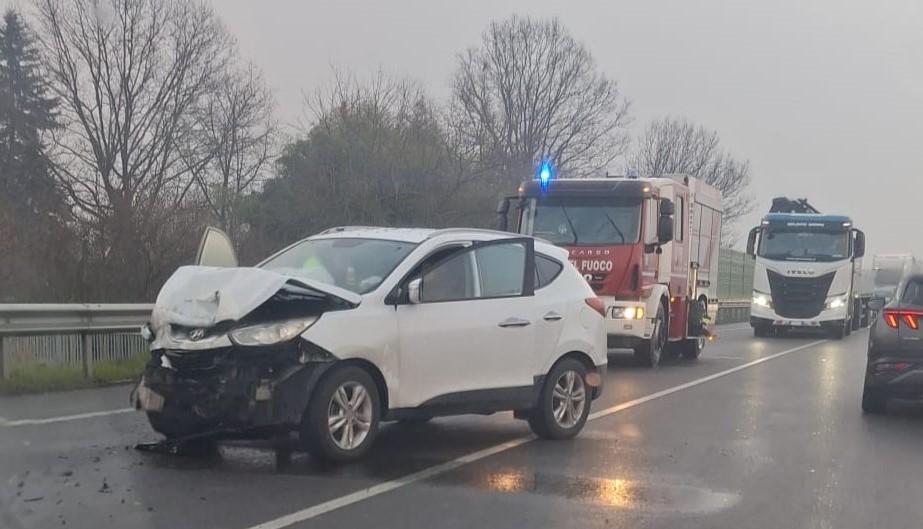 
	Una delle auto coinvolte nell'incidente

