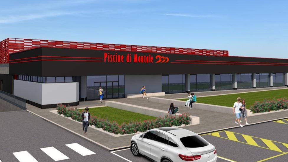 Il rendering della nuova piscina