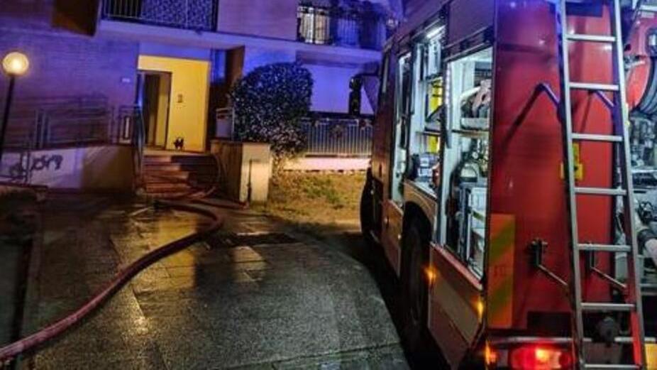 Un intervento dei vigili del fuoco ad Antraccoli (foto d'archivio)