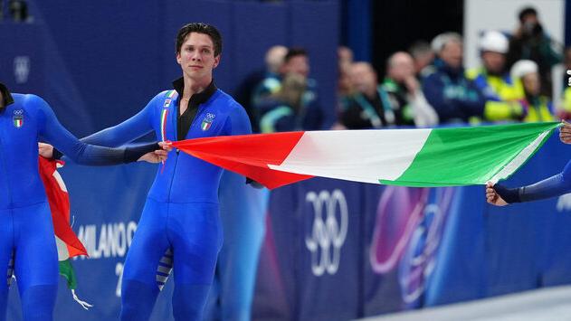 Festeggiamenti azzurri