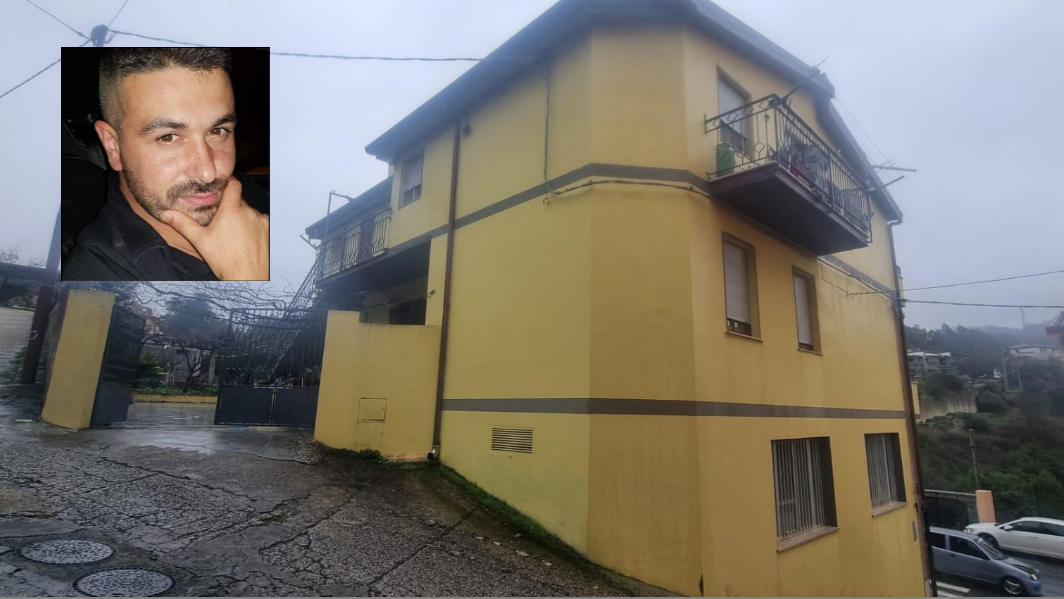 La casa dell'omicidio <em>(foto Massimo Locci) </em>e Tonino Pireddu