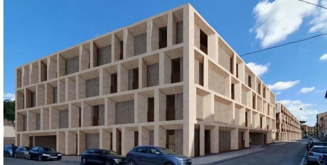 
	La simulazione grafica del nuovo parcheggio nel quartiere Santa Maria composto da quattro piani che sar&agrave; costruito all&rsquo;incrocio tra via Derna e via Nicola Pisano

